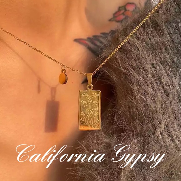 Jewelry - Libra Zodiac Gold Pendant Necklace